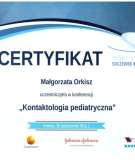 Kontaktologia pediatryczna. Polskie Stowarzyszenie Soczewek Kontaktowych, Kraków, 2016