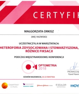 Heterosforia zdysocjalizowana i stowarzyszona, różnice fiksacji, Ożarów Mazowiecki 2018