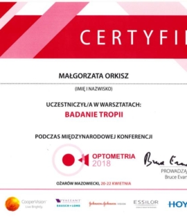 Badanie tropii – warsztaty, Ożarów Mazowiecki 2018